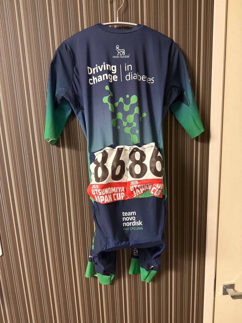 team novo nordisk 選手支給品　サイクルジャージ　ワンピース