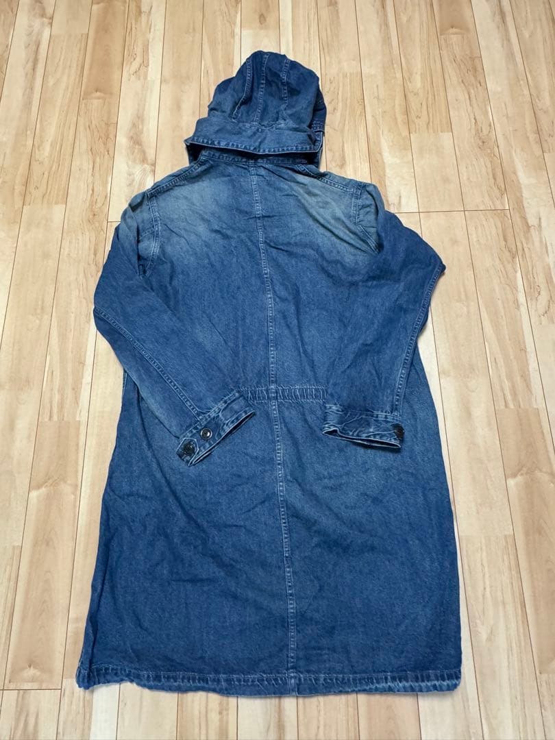 Johnbull デニムブルー モッズコート　L