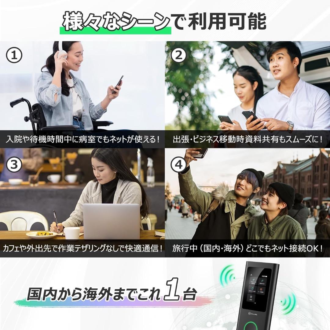 5G ポケットWiFi 海外対応 CloudSIM搭載 SIM不要 最大16