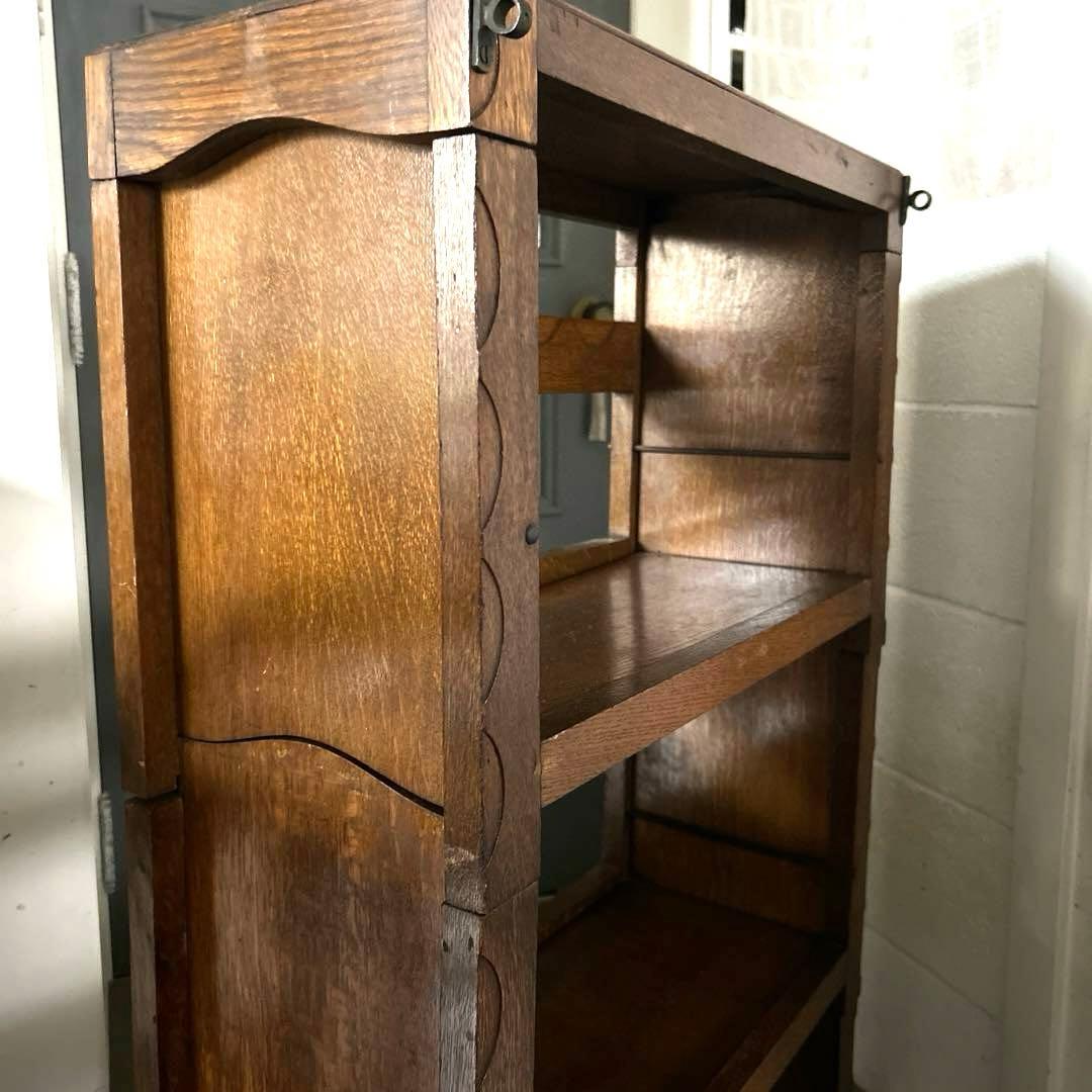 値下げ❗️ヤマハ 日本楽器 アンティーク 本棚　昭和レトロ② 組み立て済み