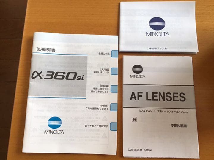 MINOLTA アルファ360SI ＋　望遠レンズ（DV35-300mm）