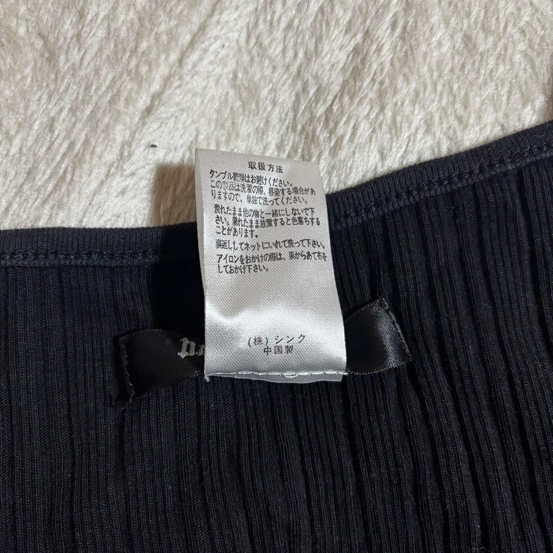 は*ん様 【Y2K】h.naoto アシンメトリックブラックキャミソール