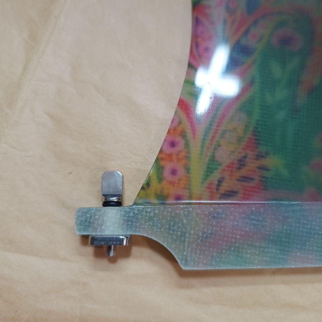 10インチ センターフィン　アートグラス　ロングボード　シングルフィン