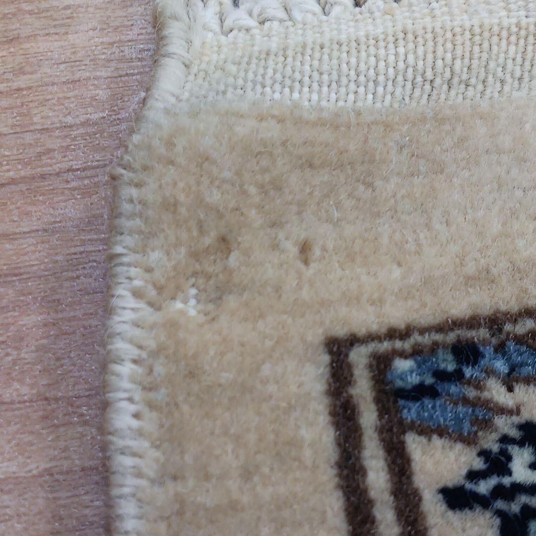 Y3359 パキスタン絨毯 ウール 手織り 大判179×125㎝