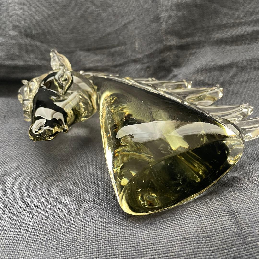 Murano Glass ムラーノガラス ベネチア 馬 胸像 置物 レア