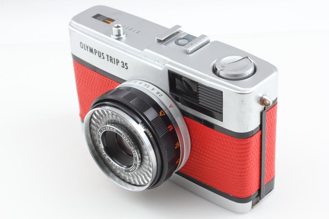 【並品　整備済】レッド　オリンパス Trip35　40mm f2.8　#1178