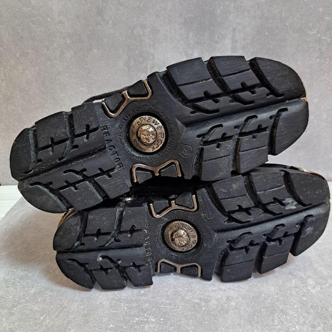 [美品] NEW ROCK (ニューロック)厚底 レザーブーツ(本日週末割引中)