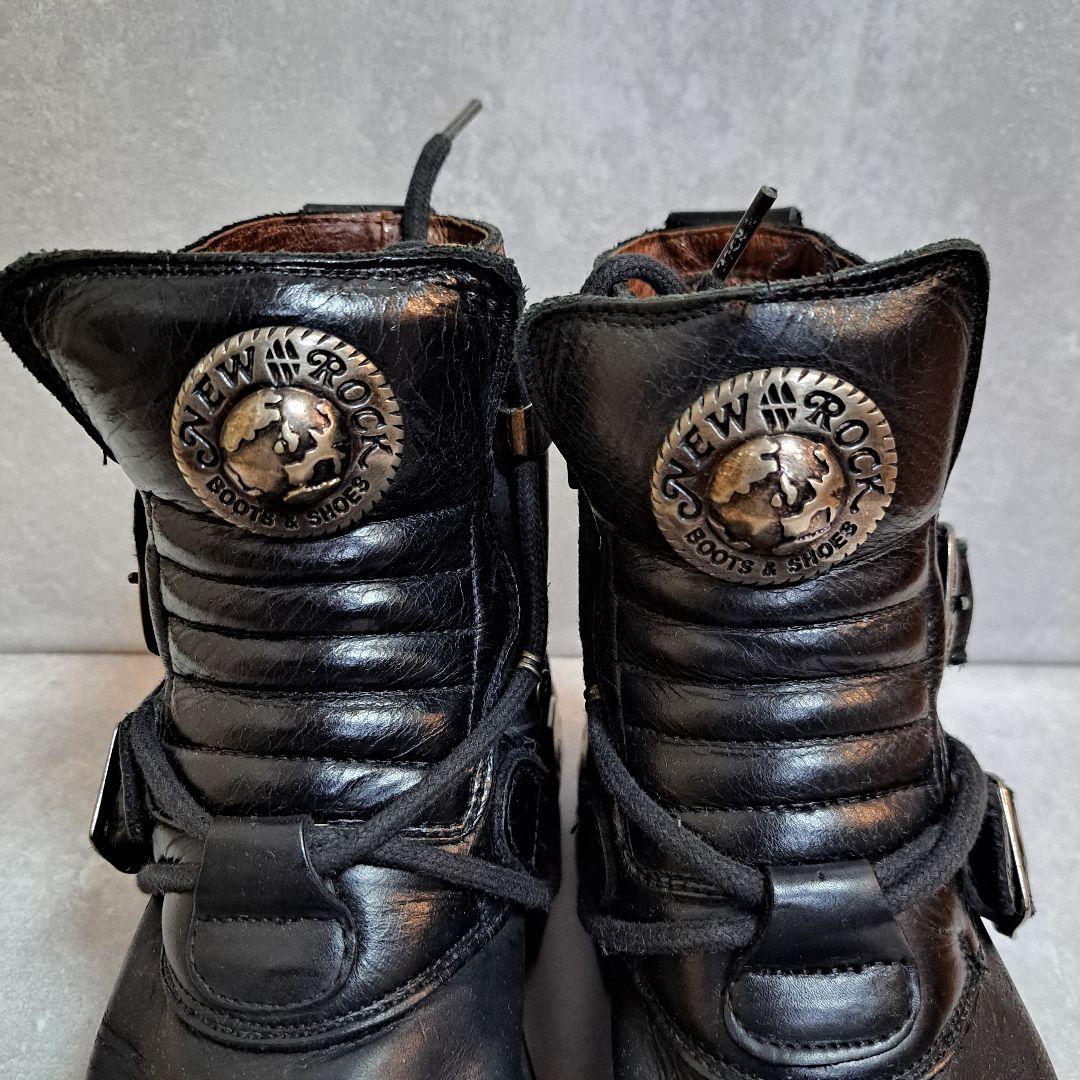 [美品] NEW ROCK (ニューロック)厚底 レザーブーツ(本日週末割引中)