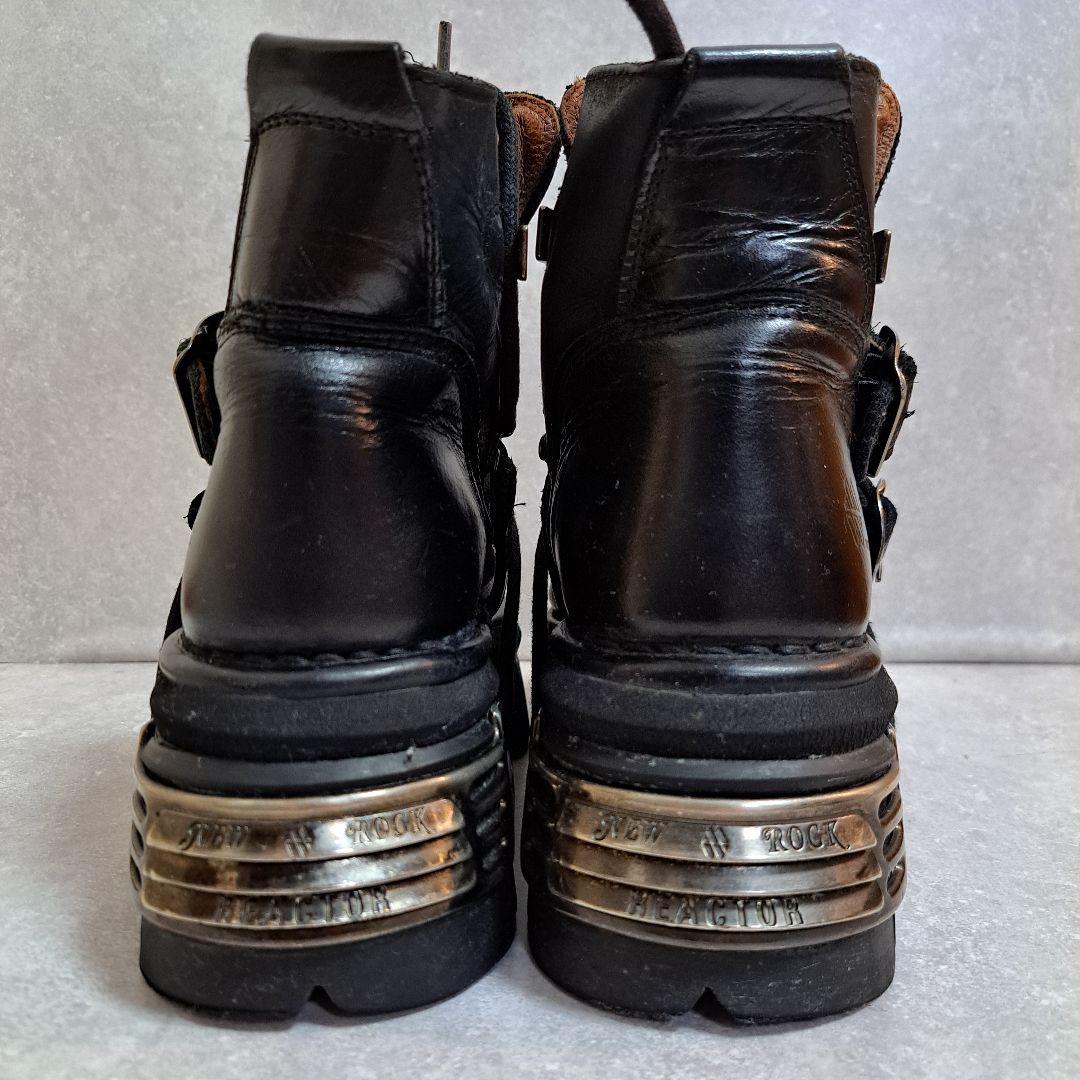 [美品] NEW ROCK (ニューロック)厚底 レザーブーツ(本日週末割引中)