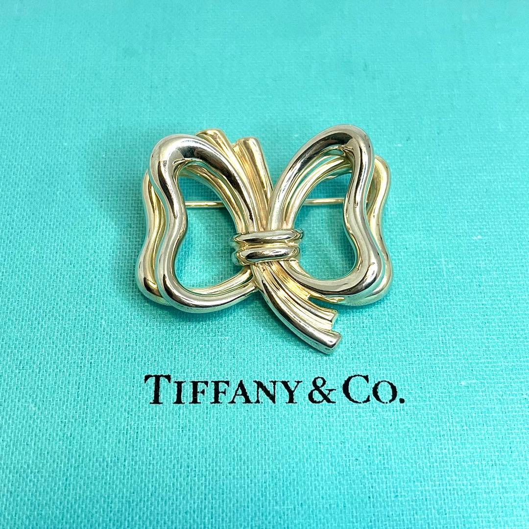 ティファニー リボン ダブルリボン 蝶 ブローチ シルバー 925 希少
