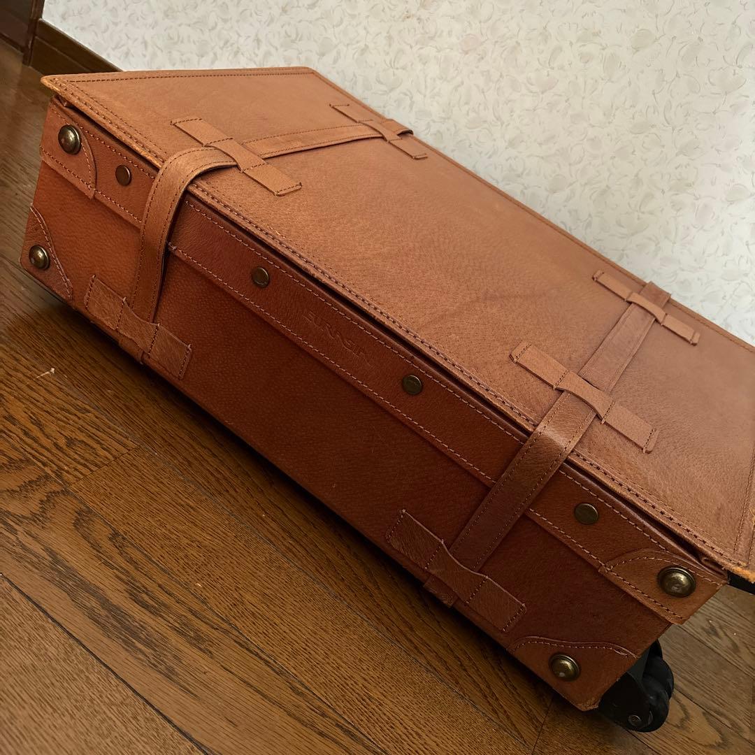 EURASIAキャリーケース 本革 ヴィンテージ カバー付き