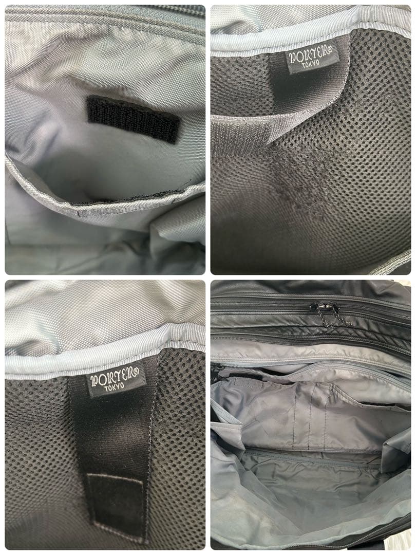 PORTER TIME BLACK 3WAY BRIEFCASEショルダー2層