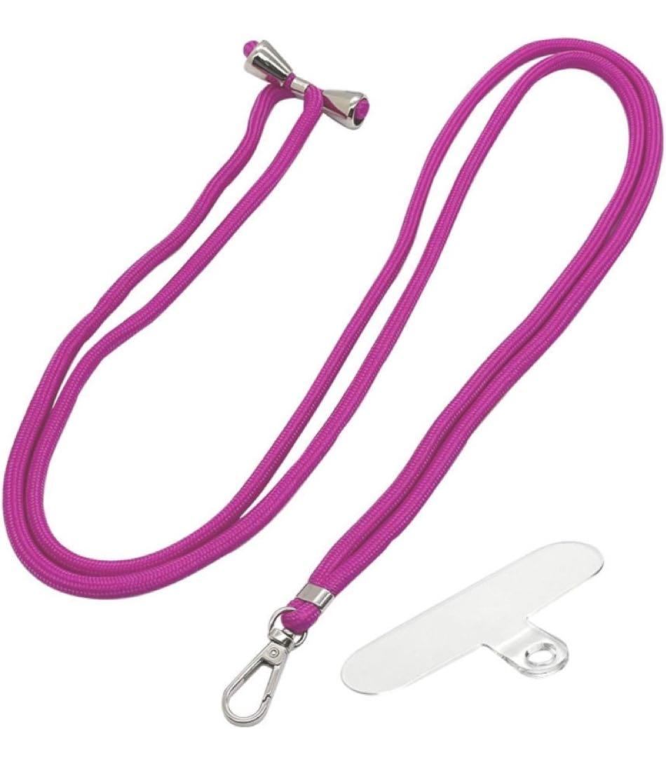 スマホストラップ スマホショルダー ストラップホルダーシートセット ピンク