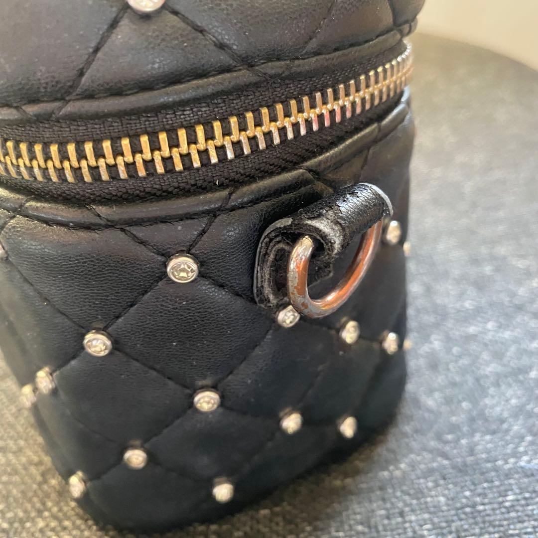 Darich キルティングビジュースクエアミニバッグ BLK 黒 ブラック