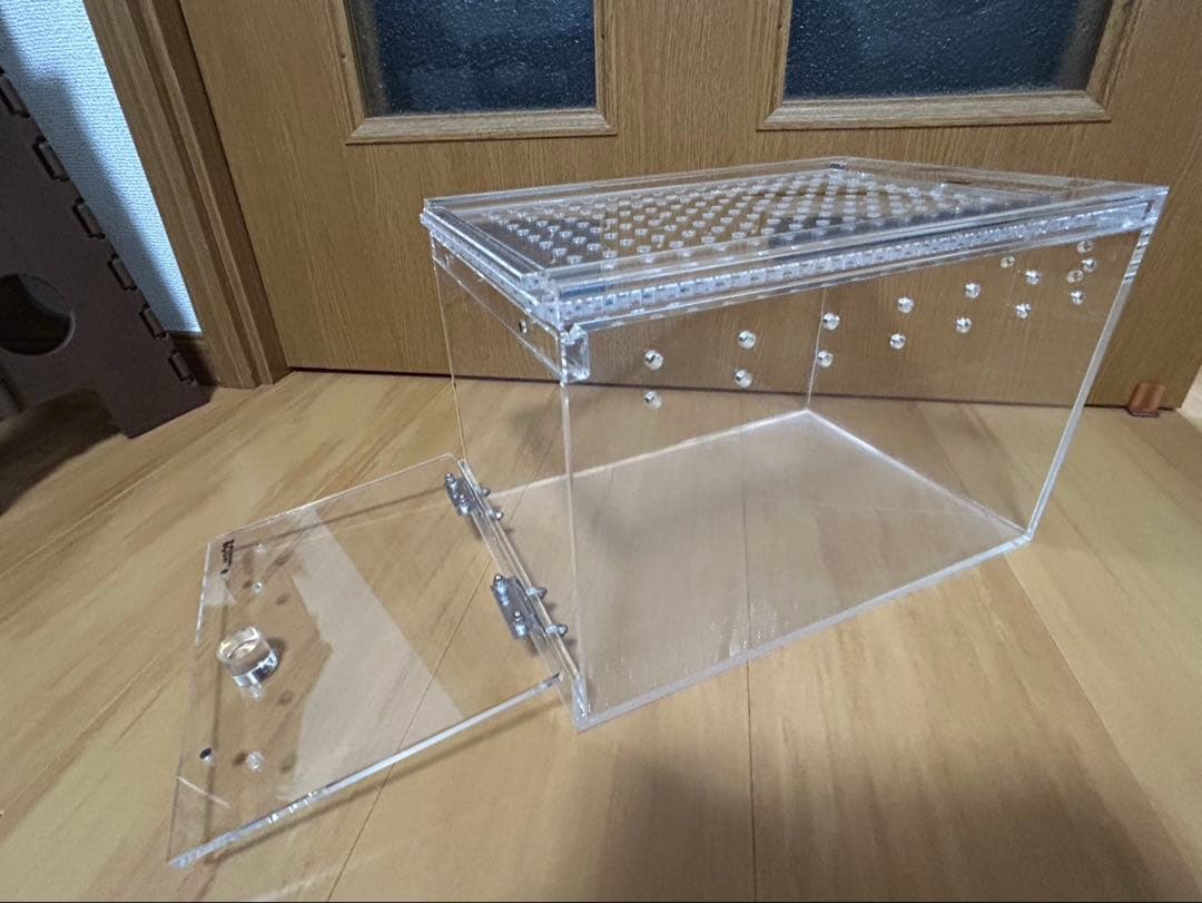 アクリル飼育ケージ 通気孔付き 3個セット