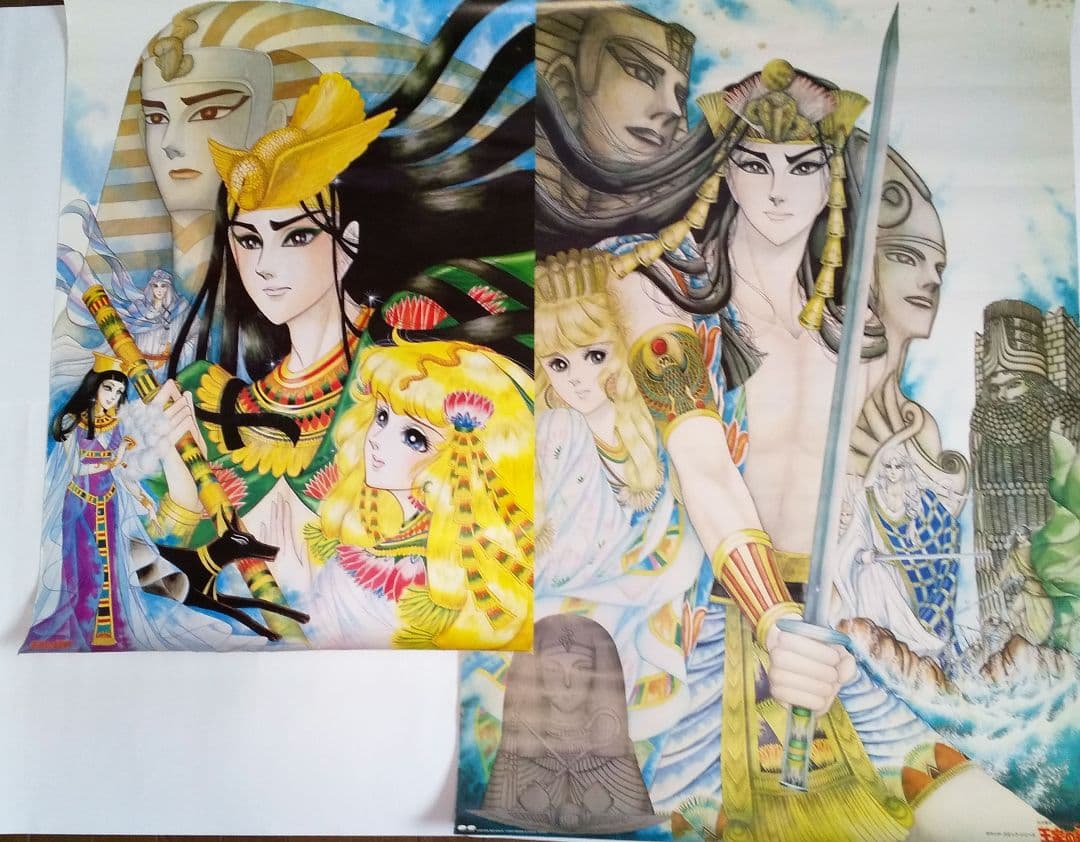 王家の紋章 大型ポスター２枚＋エジプト調の切り抜き２枚 ＋ おまけ付き