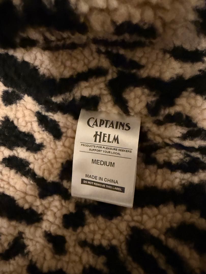 CAPTAINS HELM コーチジャケット　ナイロン　豹柄　ボア