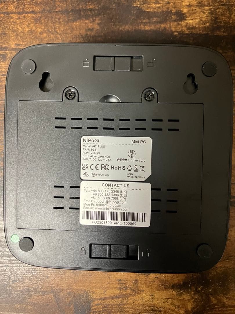 NiPoGi E1-N95ミニPC 8GB+256GB 2025モデル