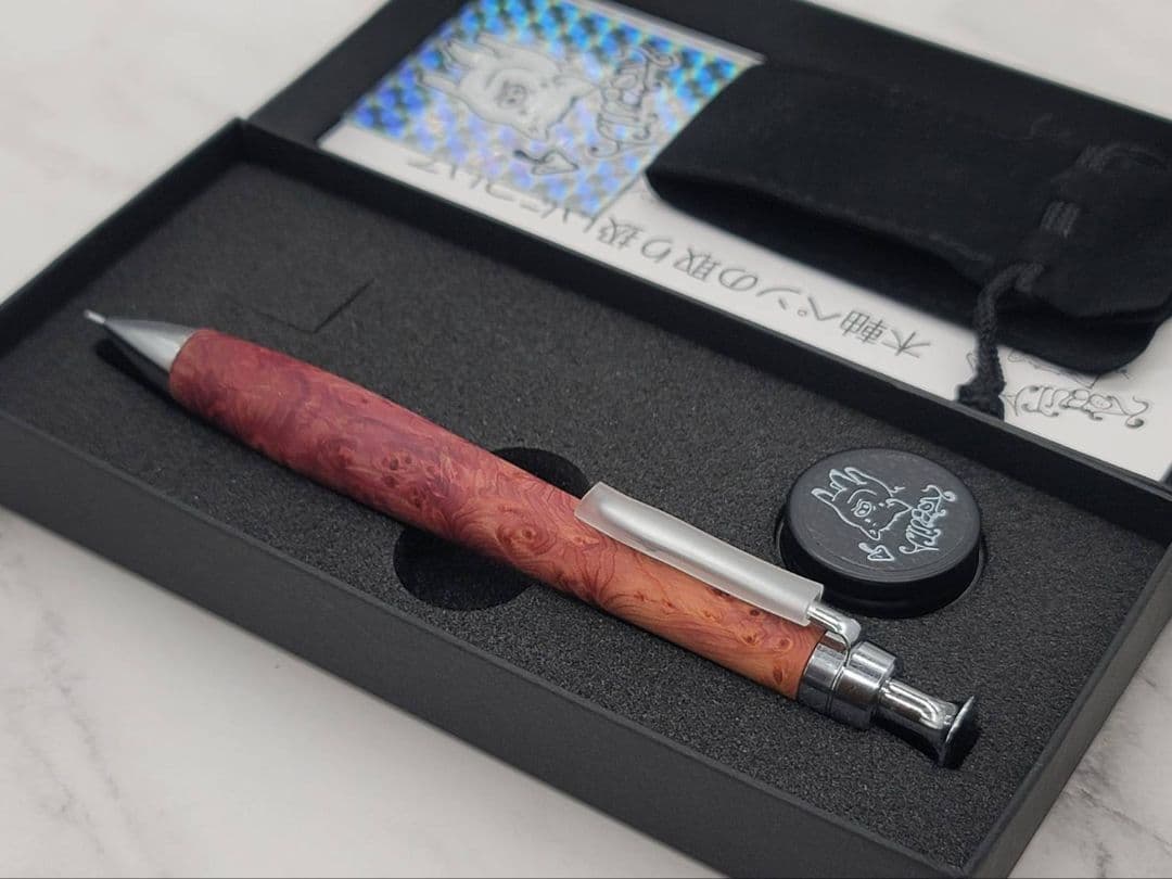 新品　こぶた工房　タクサスフロリニーバール極上杢　シャープペンシル0.5