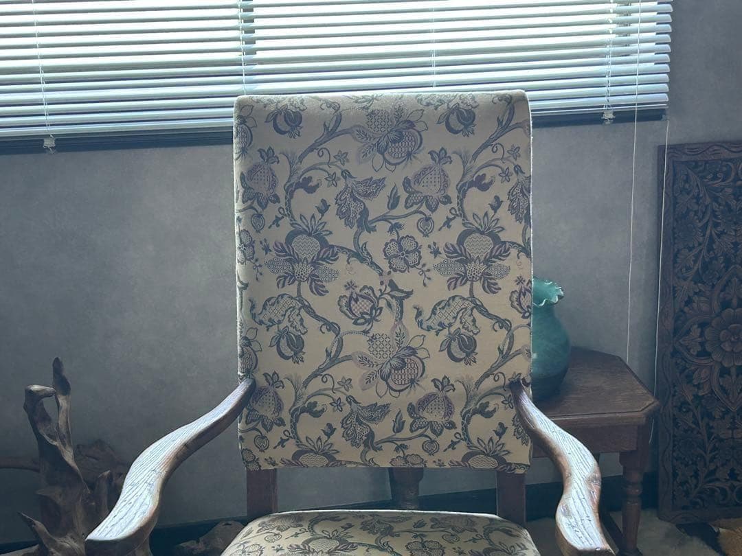 希少　イギリス　英国　アンティーク　ヴィンテージ　ハイバックチェア　SZ