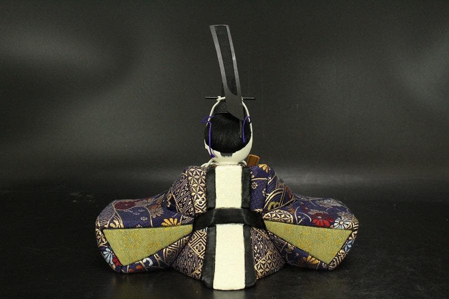 お雛様 親王飾り 木目込 大内人形 台付き 美品 707