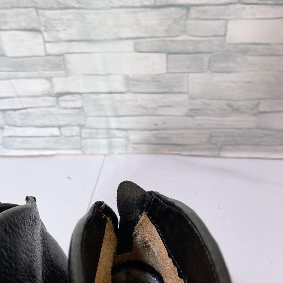 トリッペン スイフト ショートブーツ 37 バックジップ レザー 本革 黒