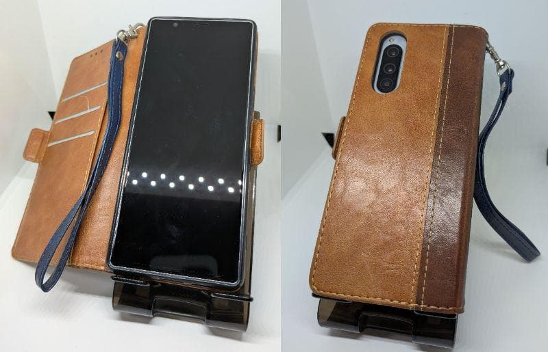 【極美品】Xperia 5 64GB SIMフリー 手帳ケース付 電池80%以上