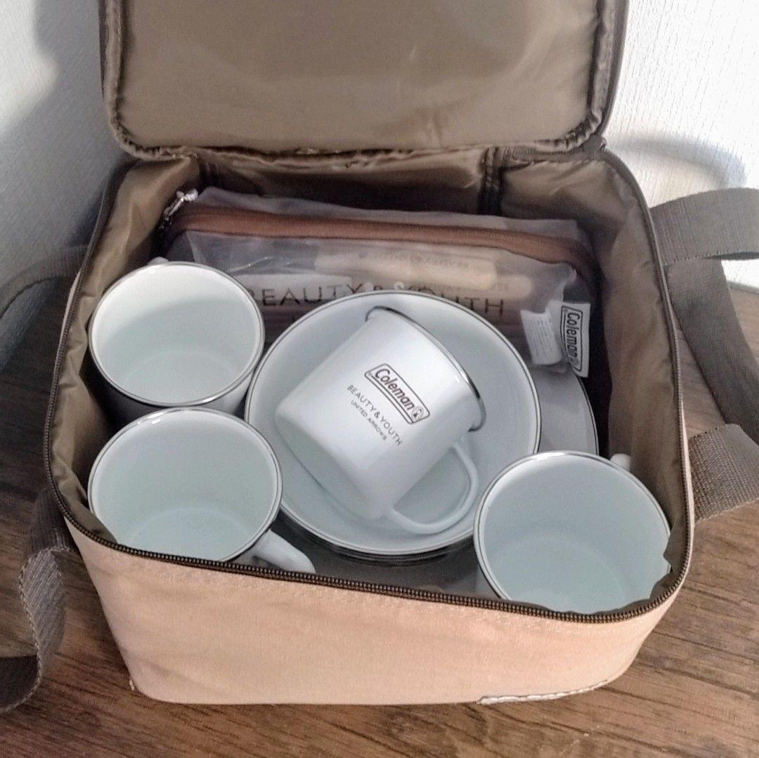 Coleman UNITED ARROWS 別注 エナメルディッシュ＆カトラリー