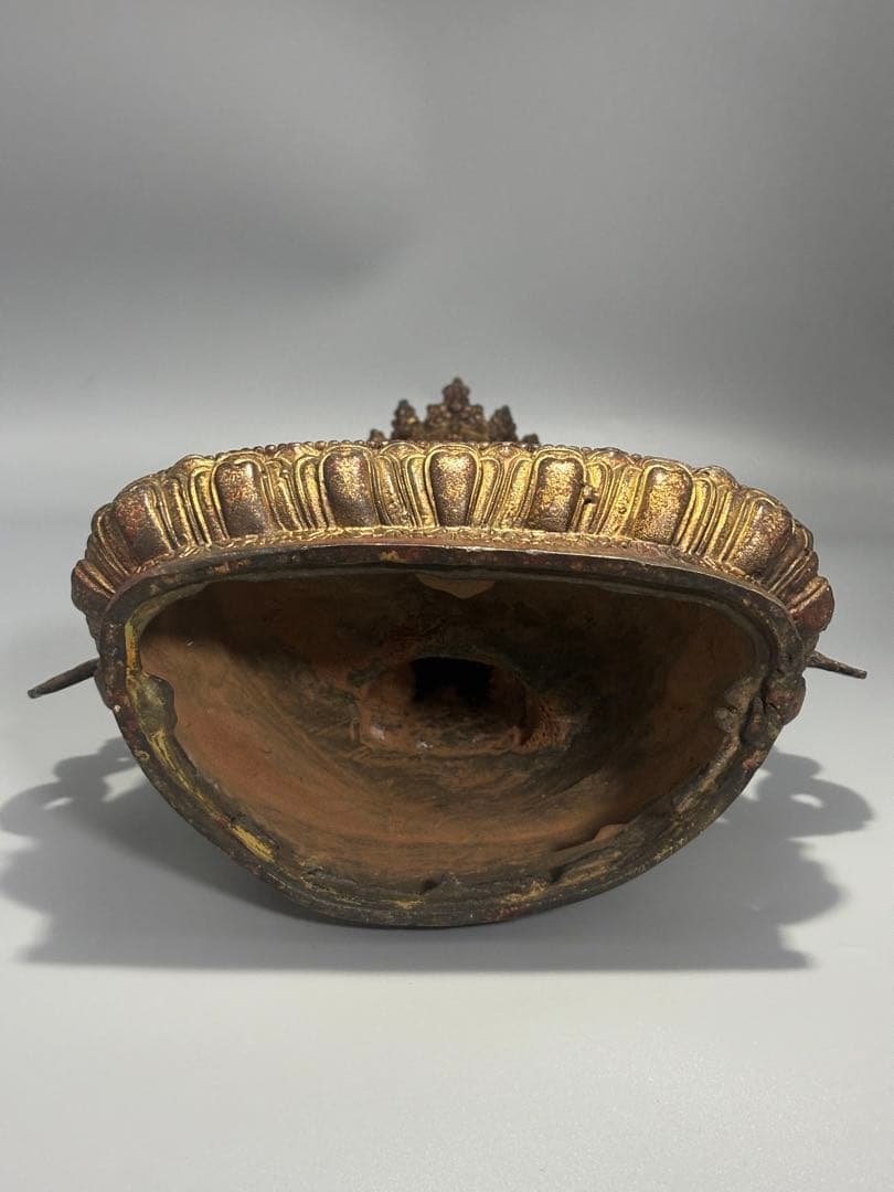 仏教古美術 純銅静座観音 四腕観音仏像文化遺産 文化財仏像伝承