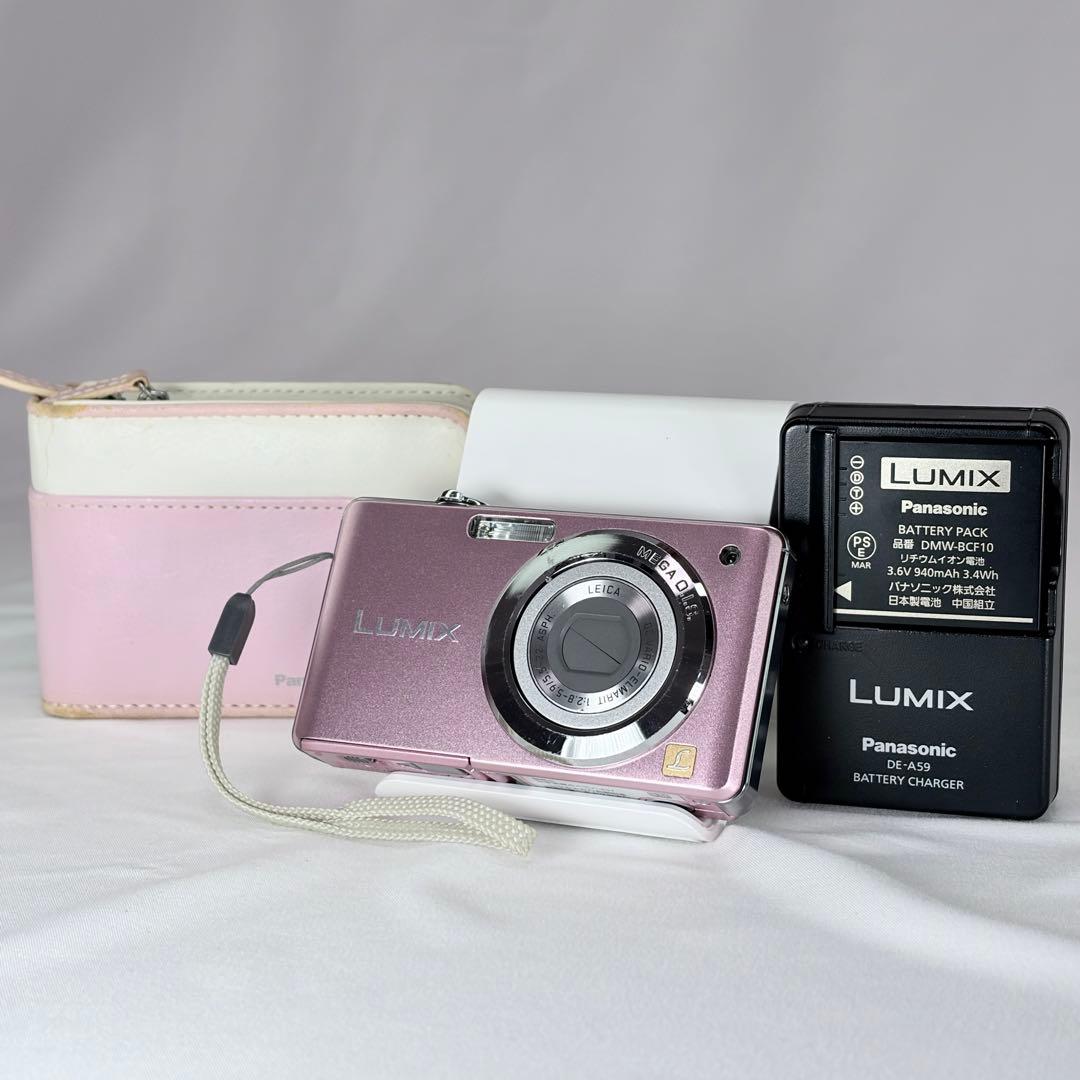 【良品】Panasonic LUMIX DMC-FS6 ピンク 純正ケースつき