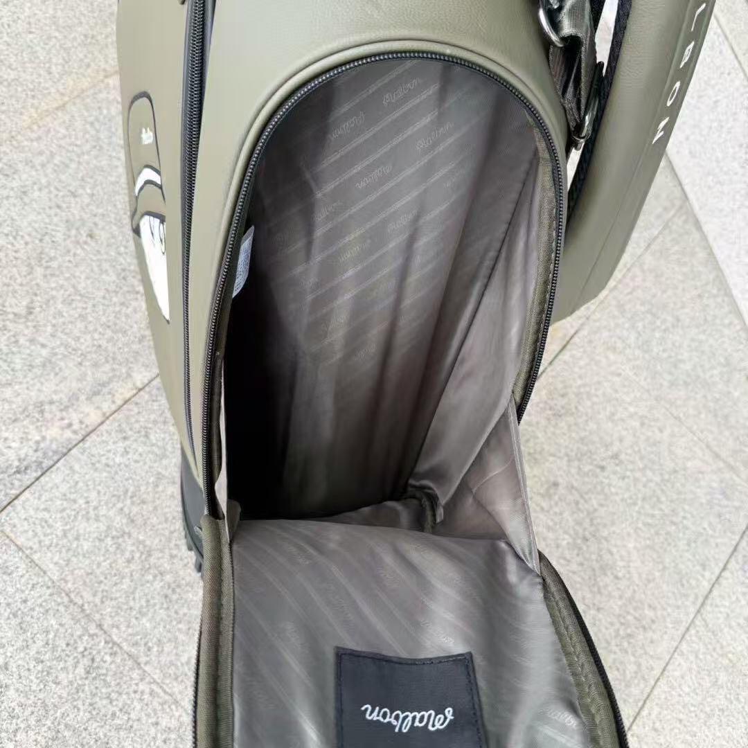 Malbon golf ゴルフバッグ マルボン オリーブグリーンキャディバッグ