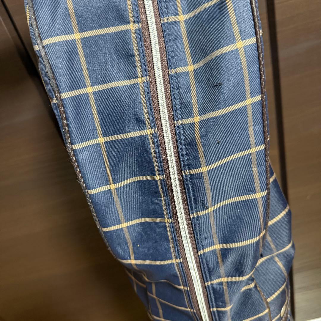 XXIO キャディバッグ ゴルフバッグ ネイビー チェック柄