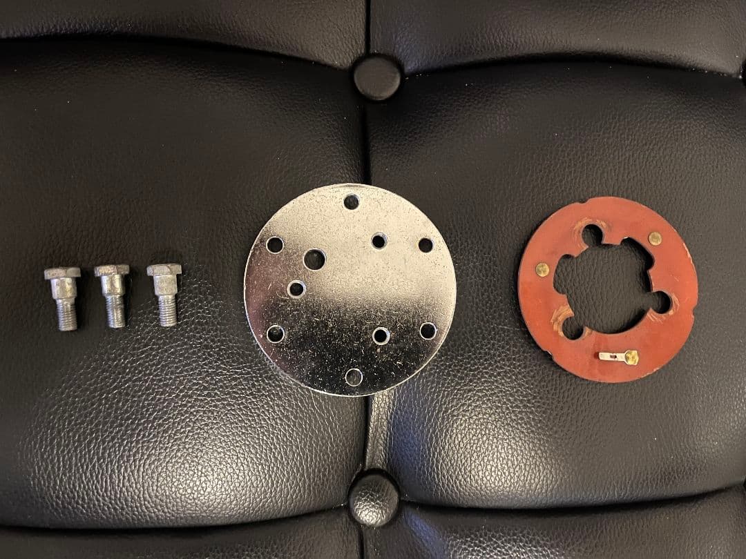 チェーンステアリング 8インチ アダプター付き ローライダー 当時物