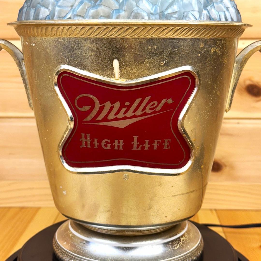 MILLER HIGH LIFE BEER ビール ライトサイン ミラー 回転