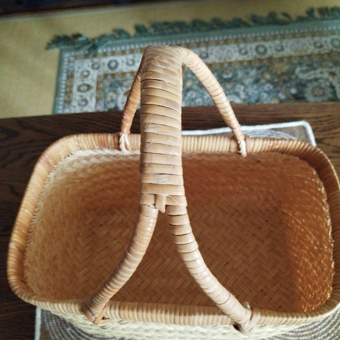 竹かごバッグ