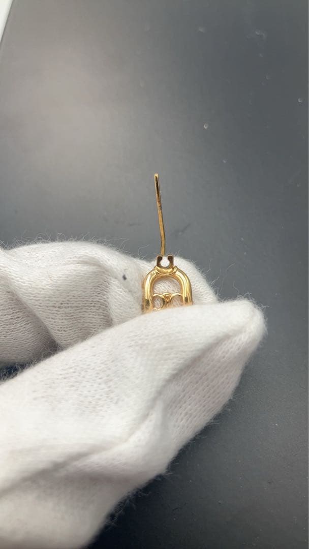 【片耳のみ】CELINE セリーヌ マカダム ピアス