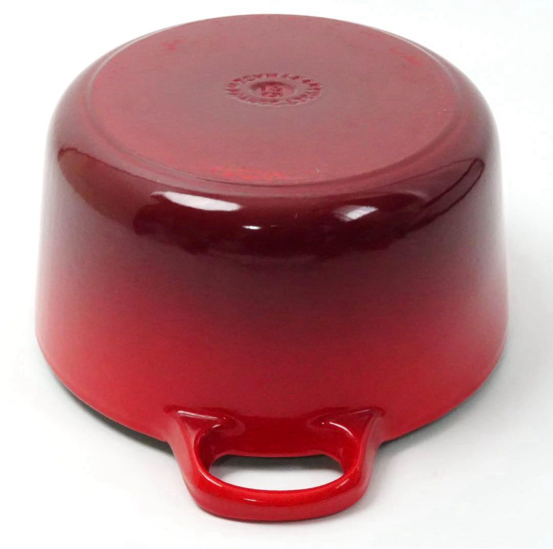 【美品】LE CREUSET　ココット オーバル チェリーレッド　25cm