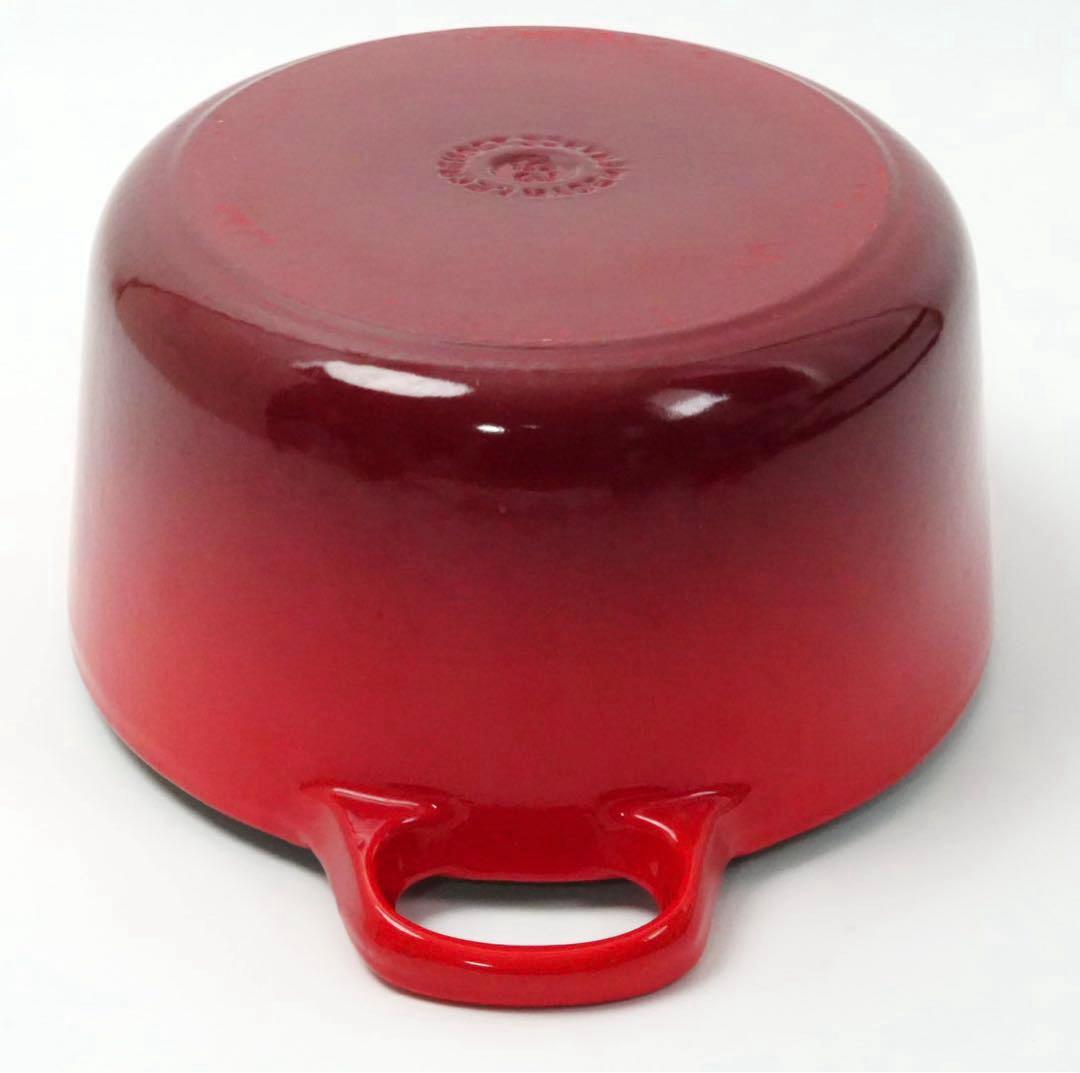 【美品】LE CREUSET　ココット オーバル チェリーレッド　25cm