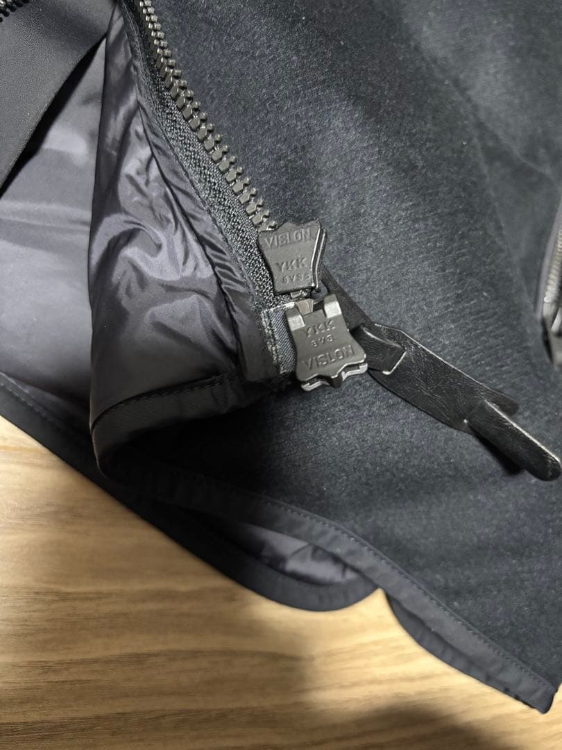 定価99000円　DUNO PALM ウールナイロン フーデッドダウンジャケット