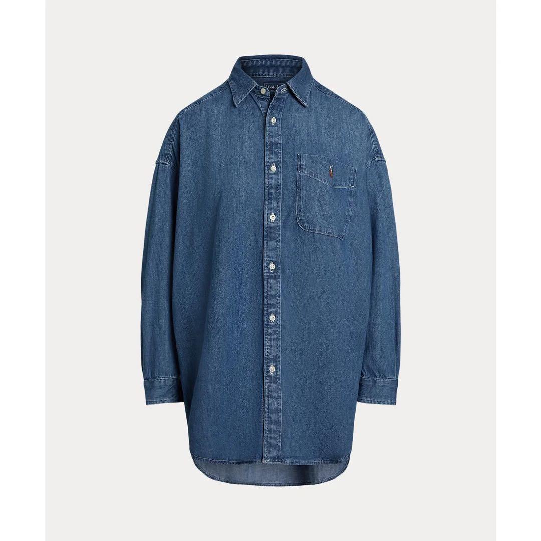 今季　現行　POLO RALPH LAURENオーバーサイズ デニム シャツ M