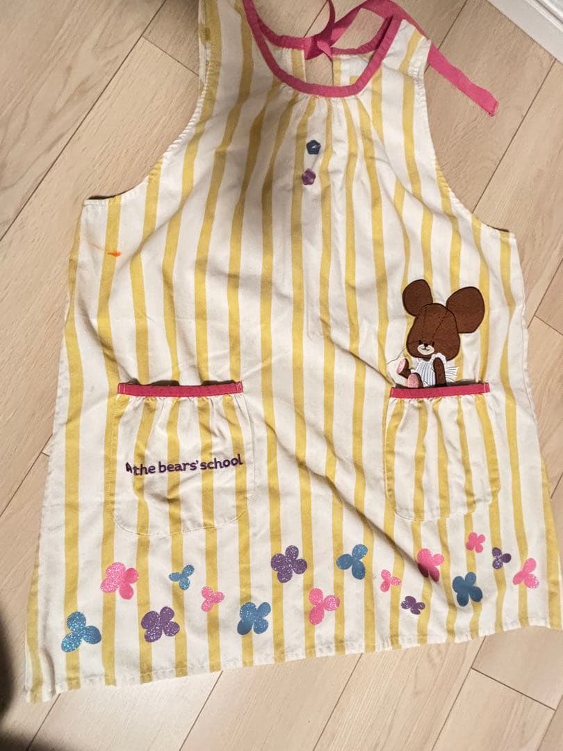 ルルロロ くまのがっこう 保育 エプロン ８枚セット