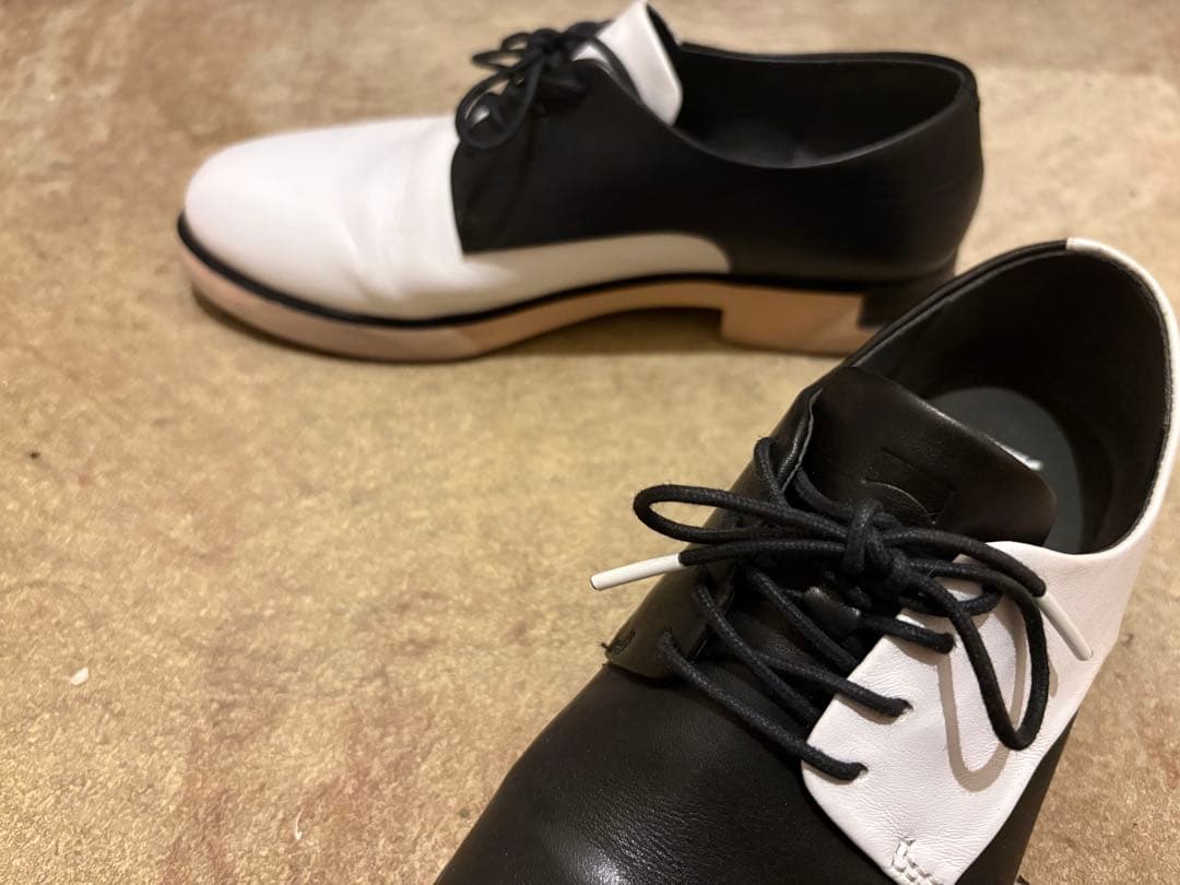 カンペール CAMPER ツインズ TWINS 24㎝ 美品 ブラック ホワイト