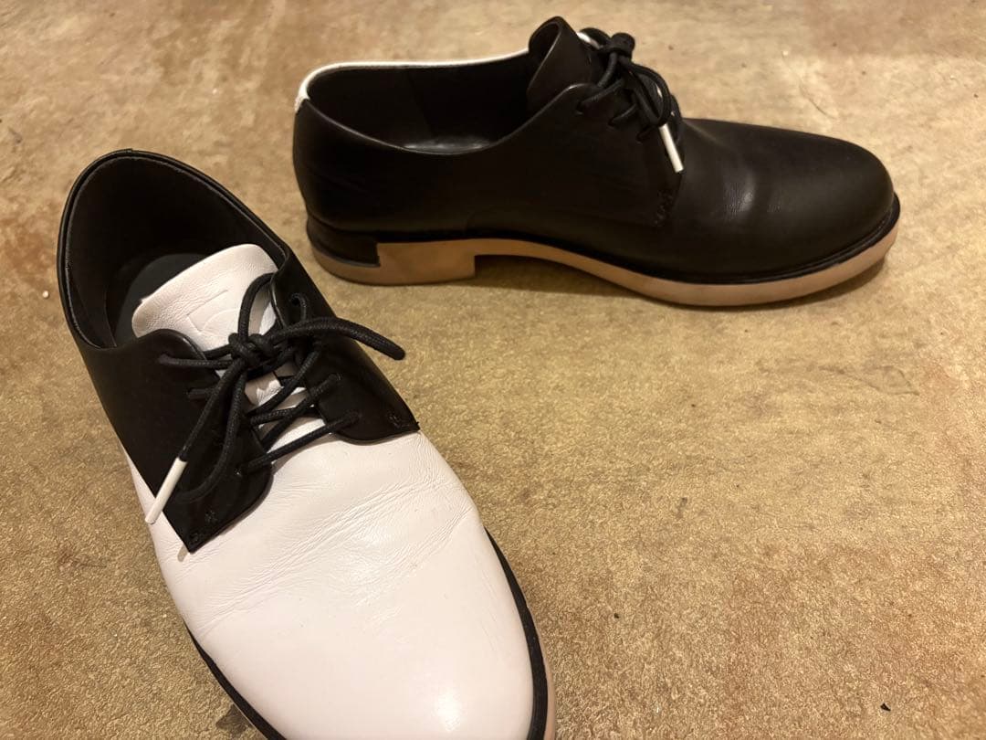 カンペール CAMPER ツインズ TWINS 24㎝ 美品 ブラック ホワイト