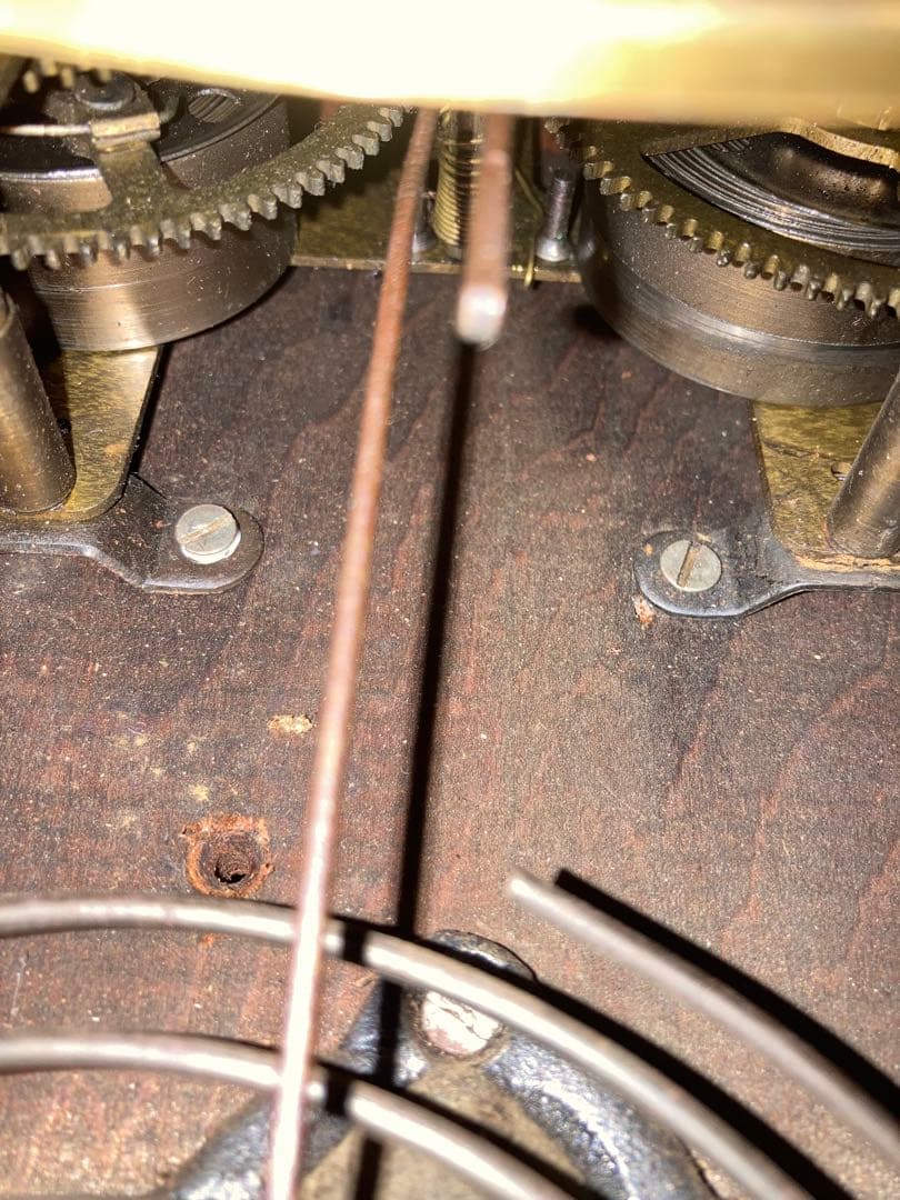 希少 龍水社アンティーク柱時計 8日巻ボンボン時計 稼働中