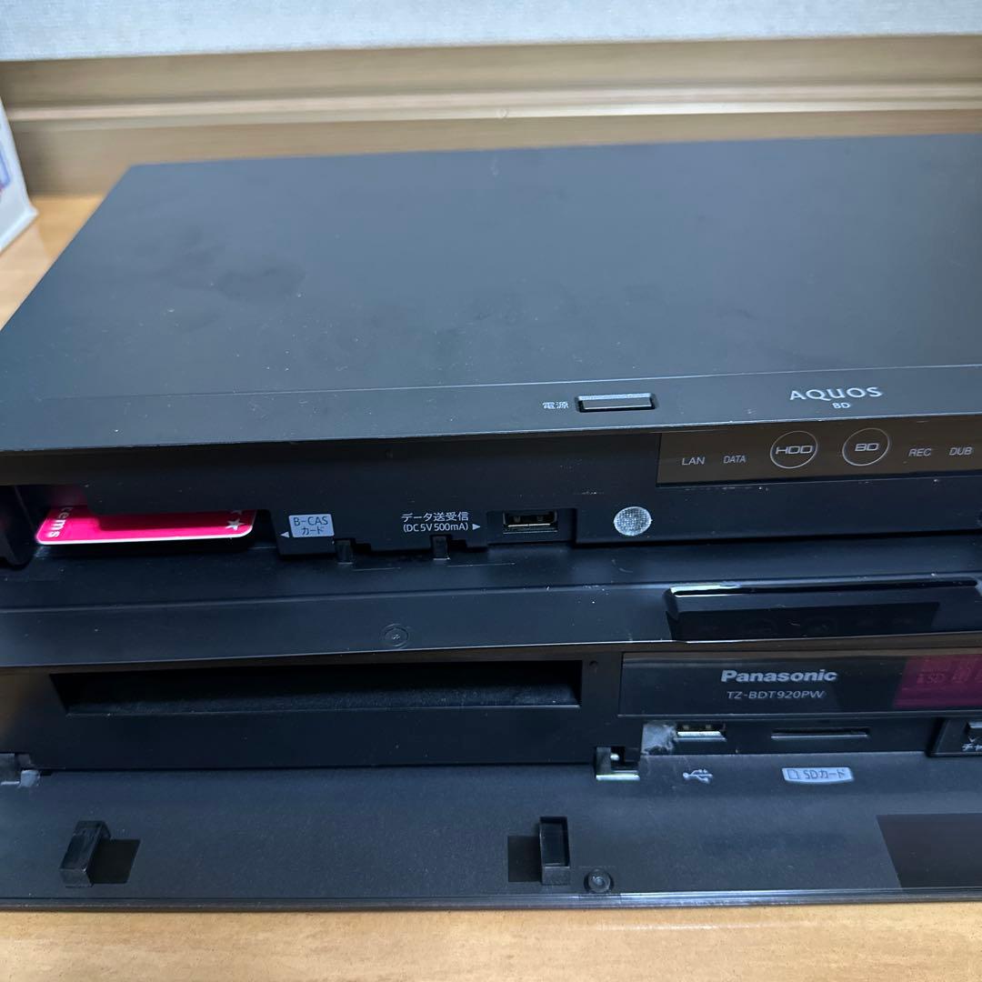 レコーダー SHARP BD-NT1000,tz-bdt920pw, tz-hdw611pw