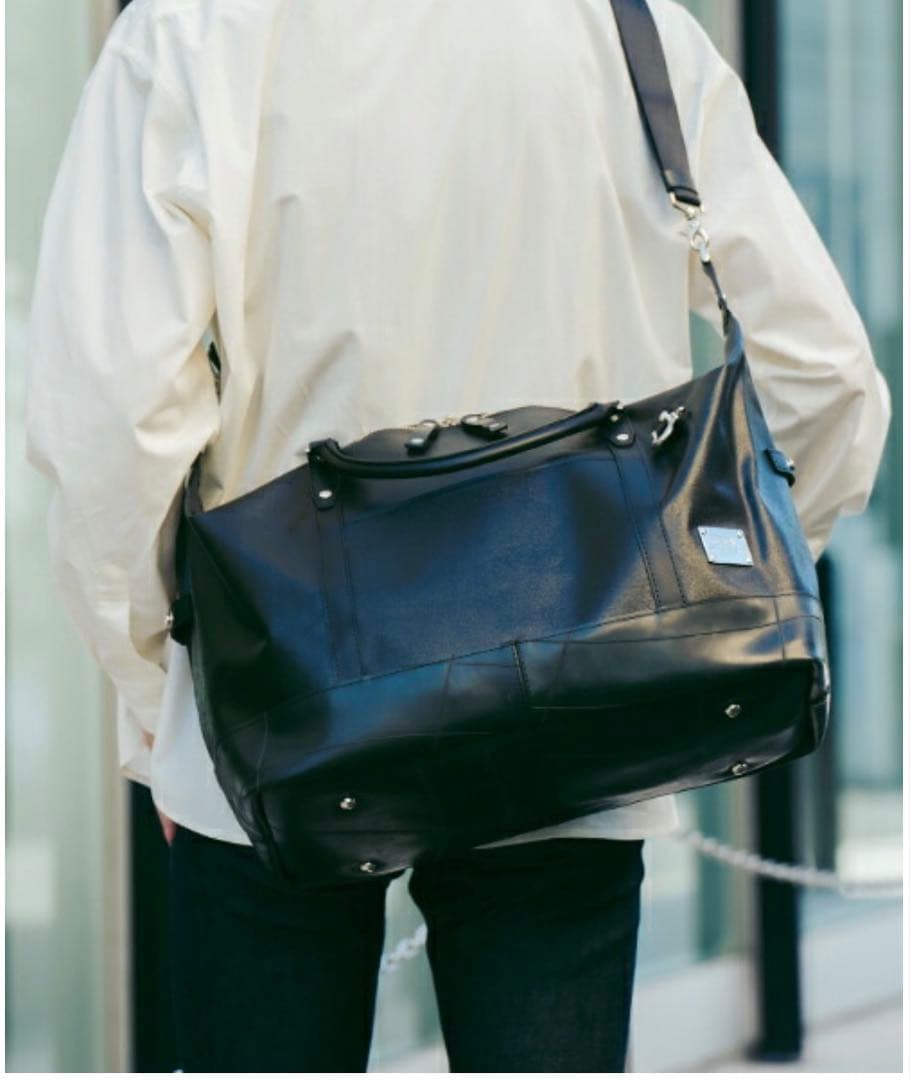 SEAL × 森野帆布 コラボ 2way トラベルボストンバッグ　防水レッド