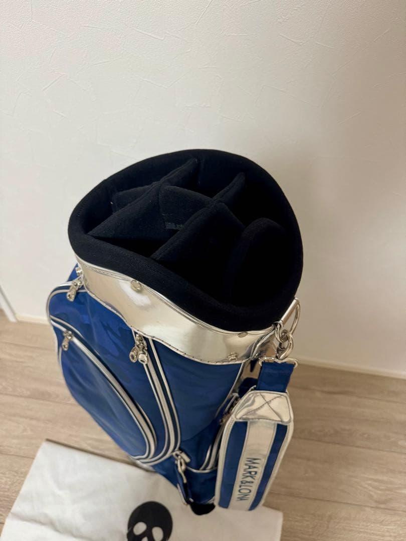 【激レア品】MARK&LONA キャディバッグ マーク&ロナ　ネイビー　カモフラ