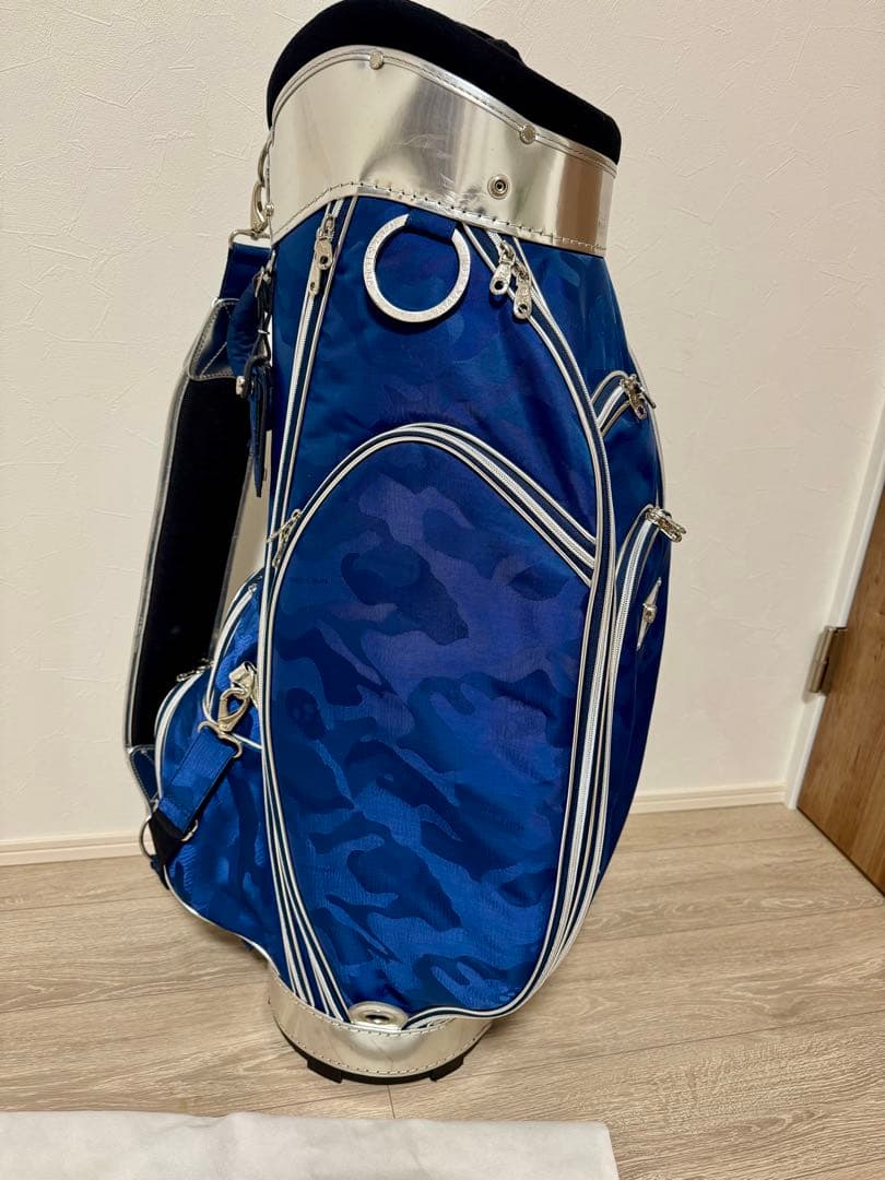 【激レア品】MARK&LONA キャディバッグ マーク&ロナ　ネイビー　カモフラ