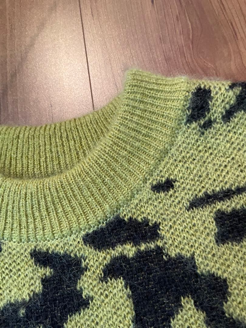 未使用 23AW ジョンローレンス サリバン モヘアニット レオパード 野村訓一