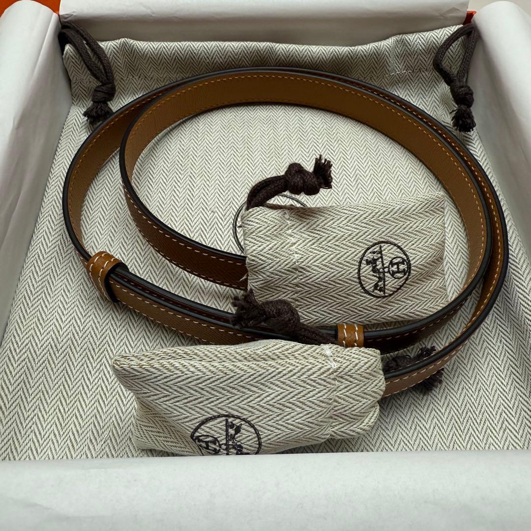 新品未使用！HERMES ケリー ベルト ブラウン ゴールド